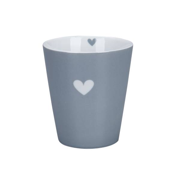 HAPPY MUG COLOURFUL HEART GREY